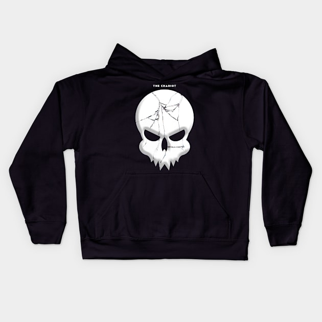 THE CHARIOT SKULL LOGO Kids Hoodie by toskaworks